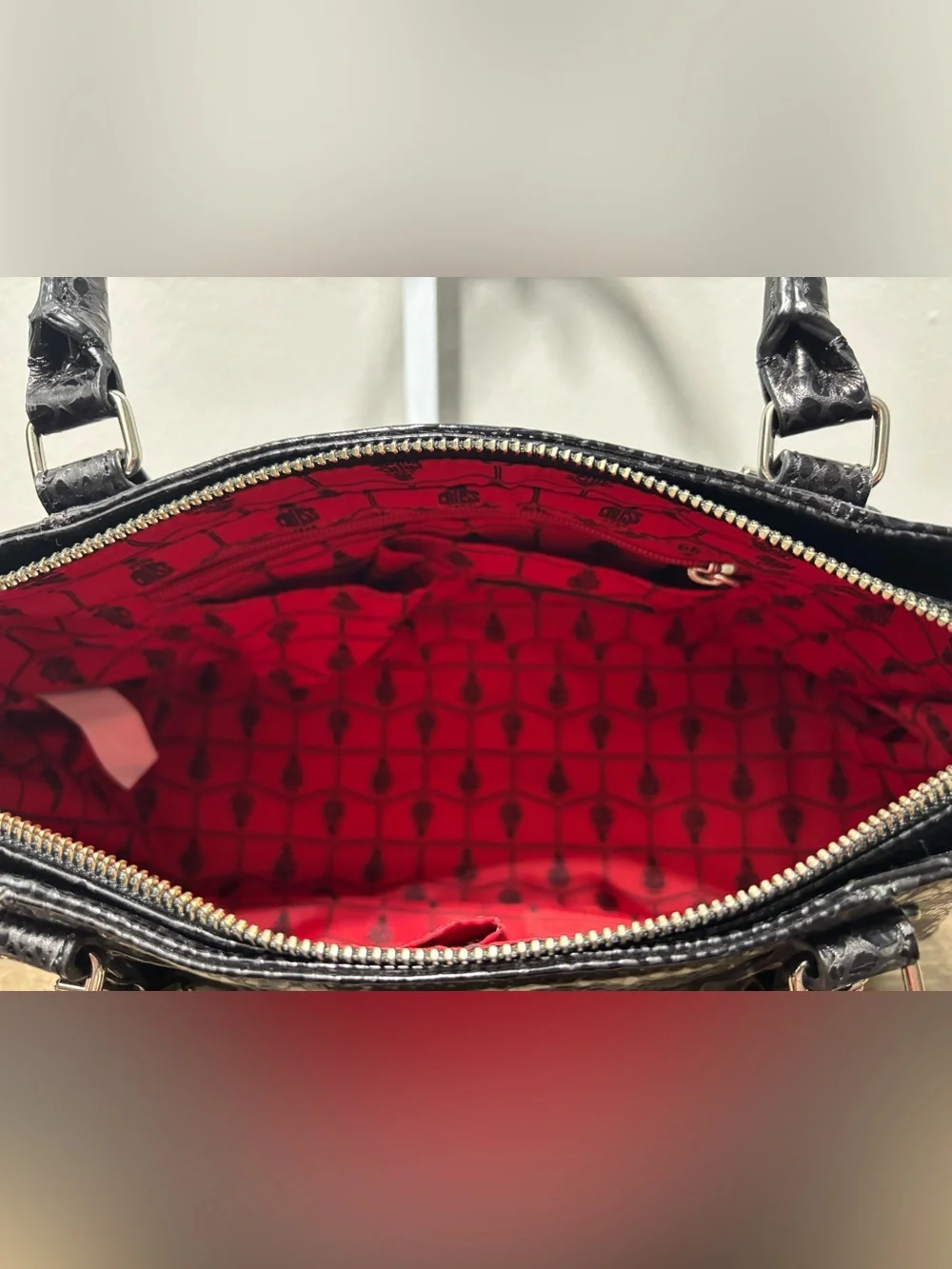 Mark Cross 1845 Collection Snakeskin Handbag